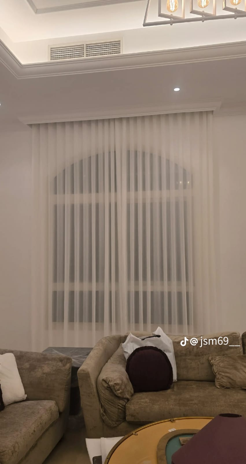 Double Layer Day & Night Curtains on Recessed Dual Rail