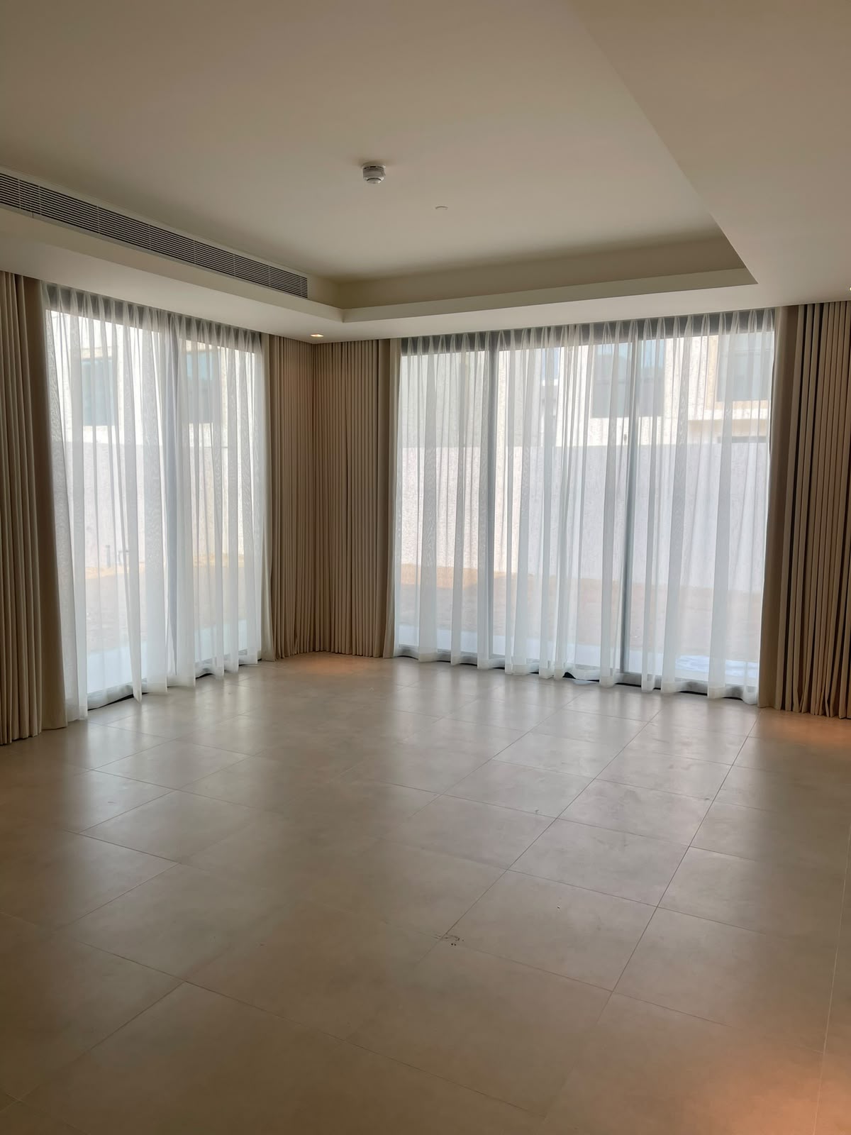 Custom Arch Window Sheer Voile with Soft Fluid Folds