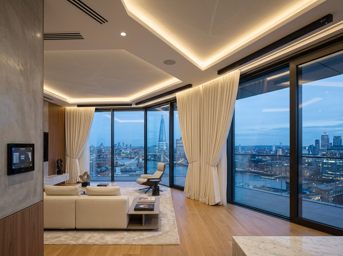 Smart Motorized Somfy Curtain Track